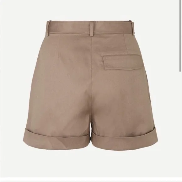 SAMSOE NWT Dakota Cotton Flared Shorts *Caribou XXS