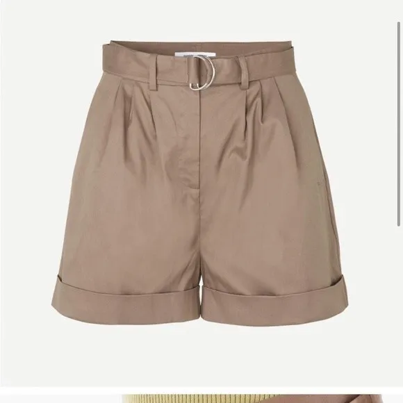 SAMSOE NWT Dakota Cotton Flared Shorts *Caribou XXS