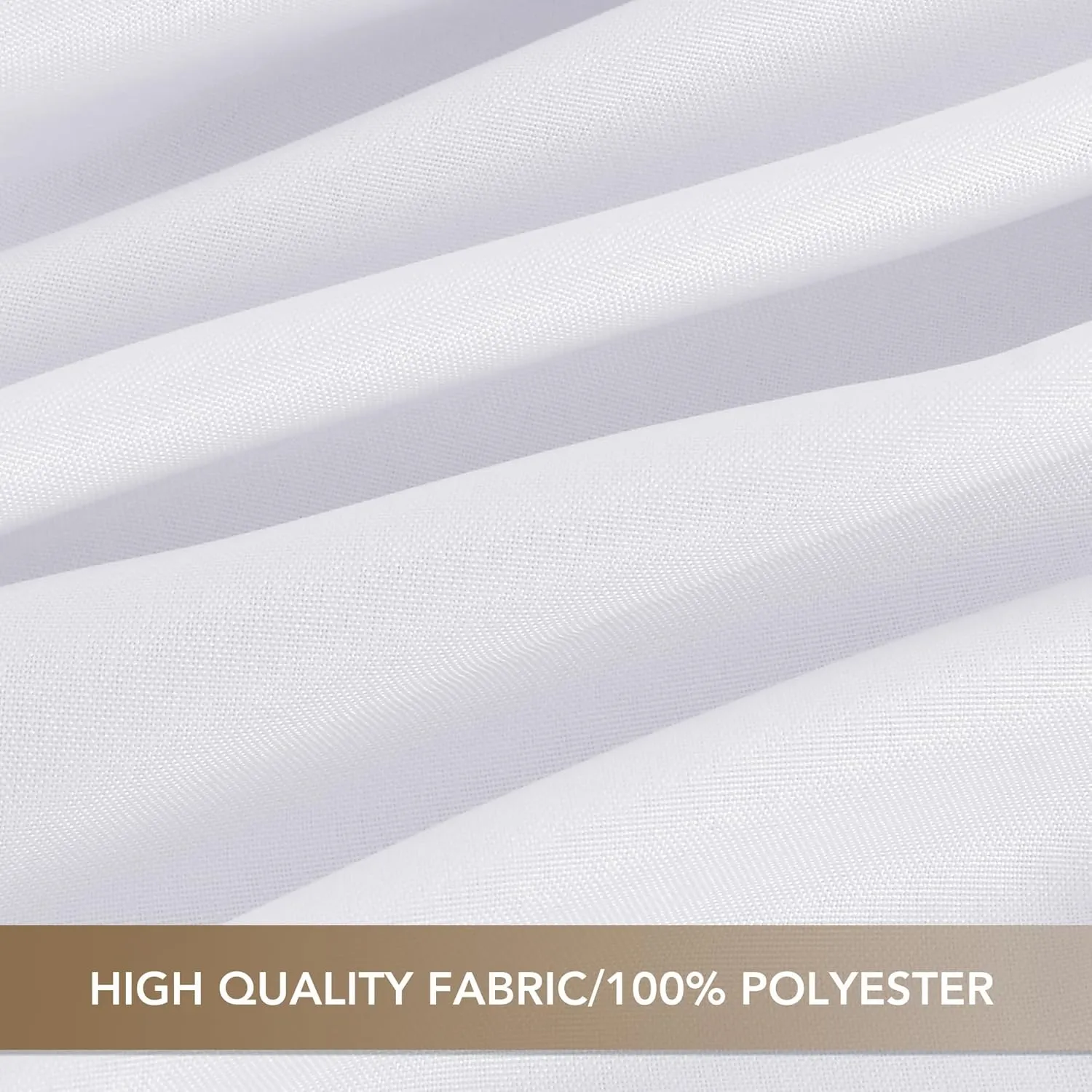 sancua 90 Inch Round Tablecloth White, 8 Pack - Circle Polyester Fabric Table Cloth for Wedding Party Reception Banquet Birthday, Washable Formal Table Cover (Fit 30-72 Inch Tables)