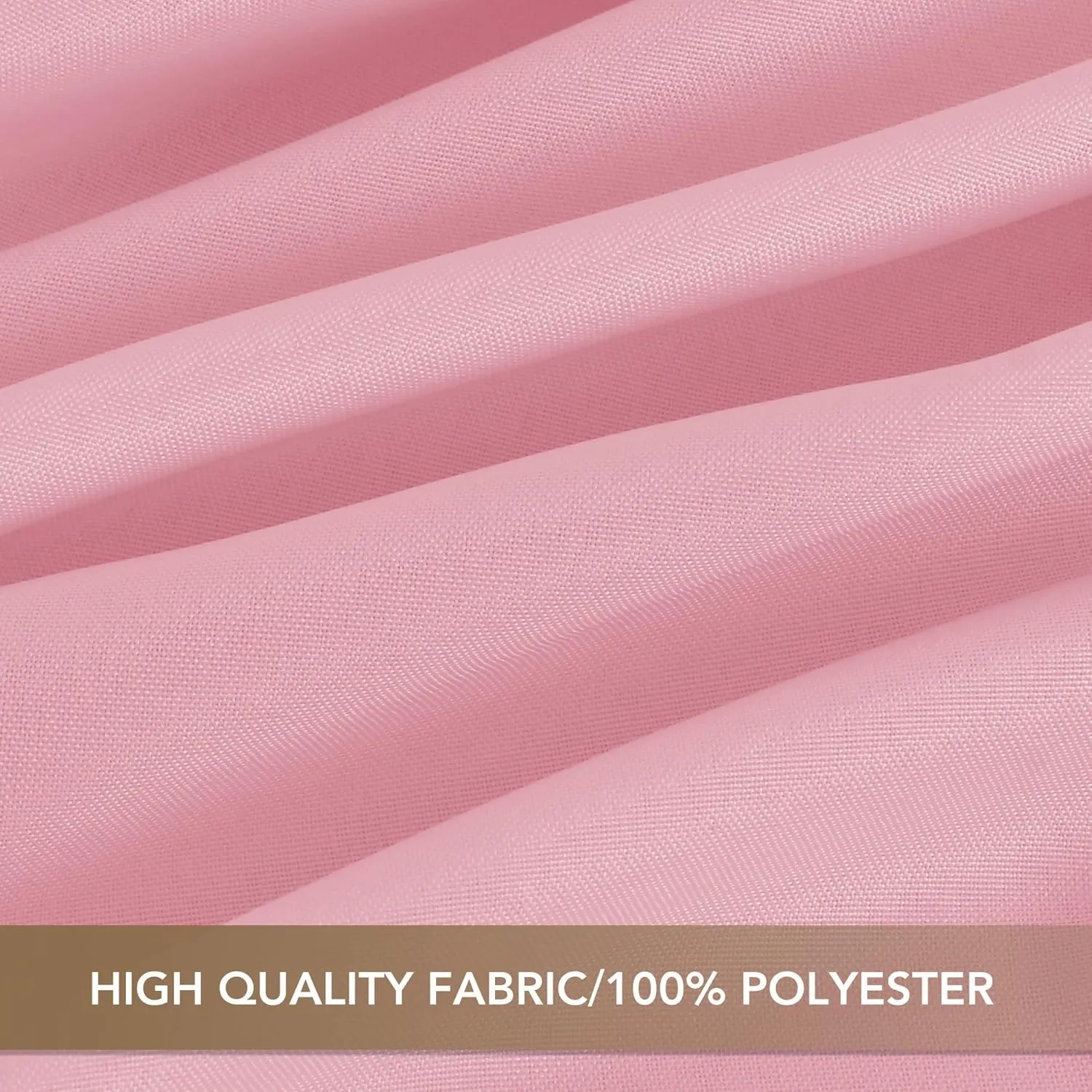 sancua Round Tablecloth 90 Inch Diameter, 8 Pack - Circle Polyester Fabric Table Cloth for Wedding Party Reception Banquet Birthday, Washable Formal Table Cover (Fit 30-72 Inch Tables), Pink