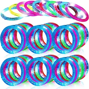 SCIONE 90 Pcs Glow Sticks LED Bracelets, Glow in the Dark Party Supplies for Kids/Adults, Flashing Light up Toys Goodie Bags Basket Stuffers, Neon Accessories Carnival Birthday Concert Party Favors