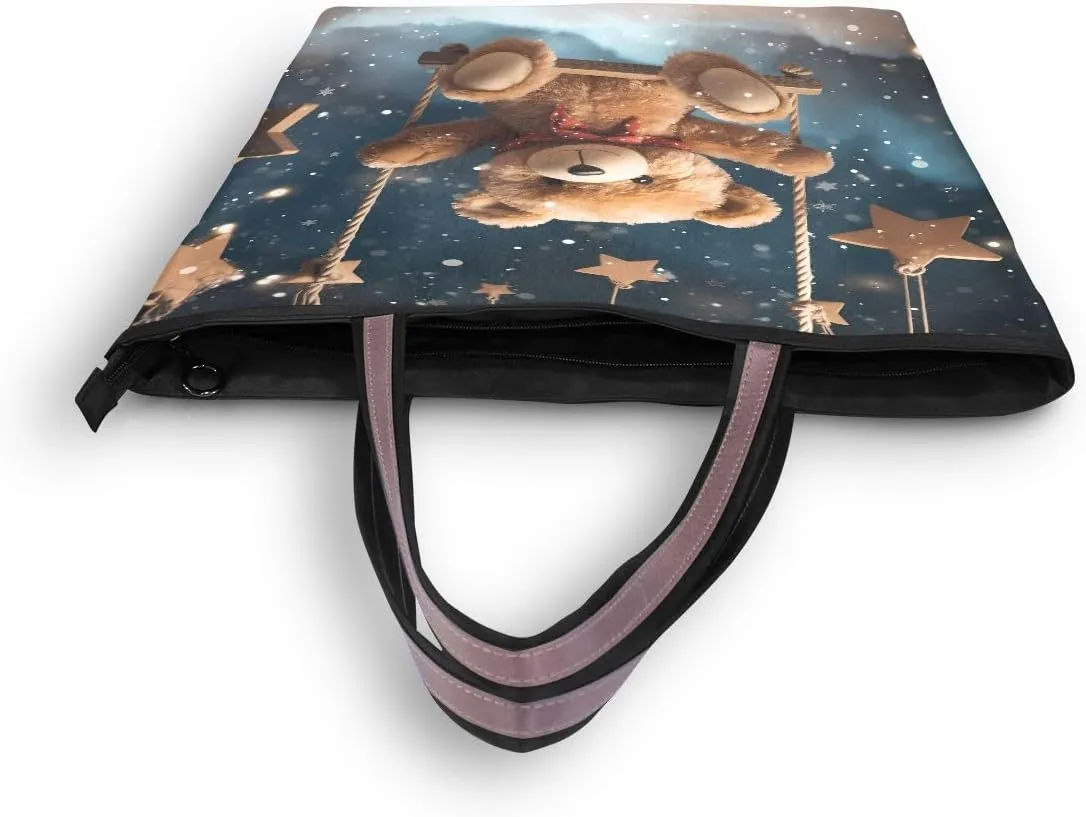 senya Swing Bears Shoulder Bags Large Handle Ladies Handbag