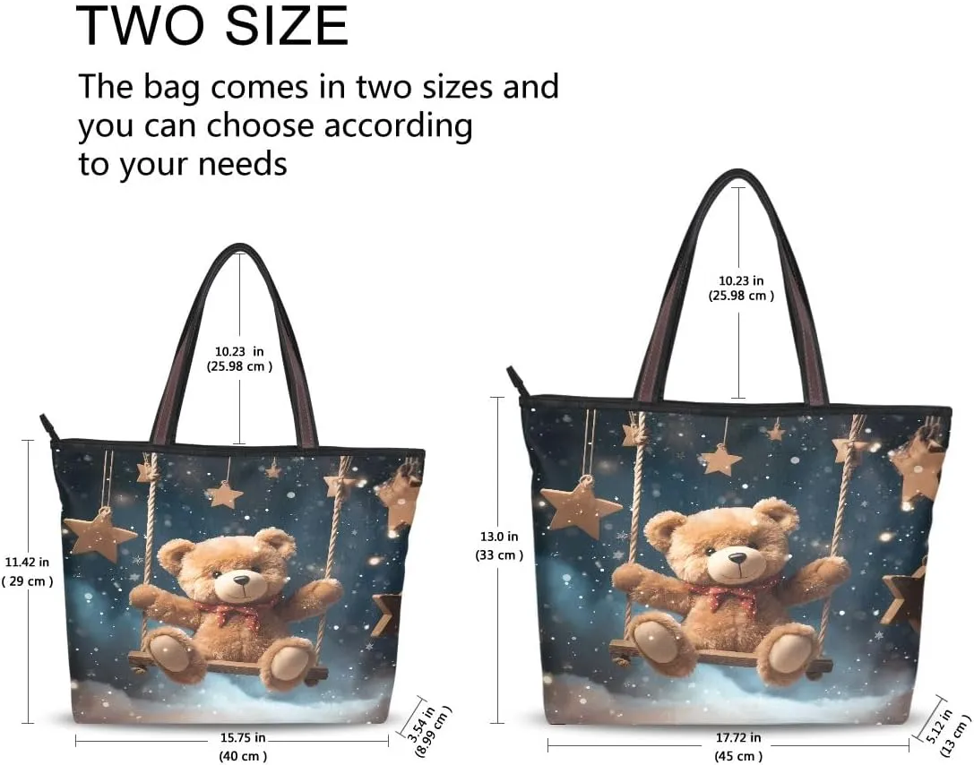 senya Swing Bears Shoulder Bags Large Handle Ladies Handbag