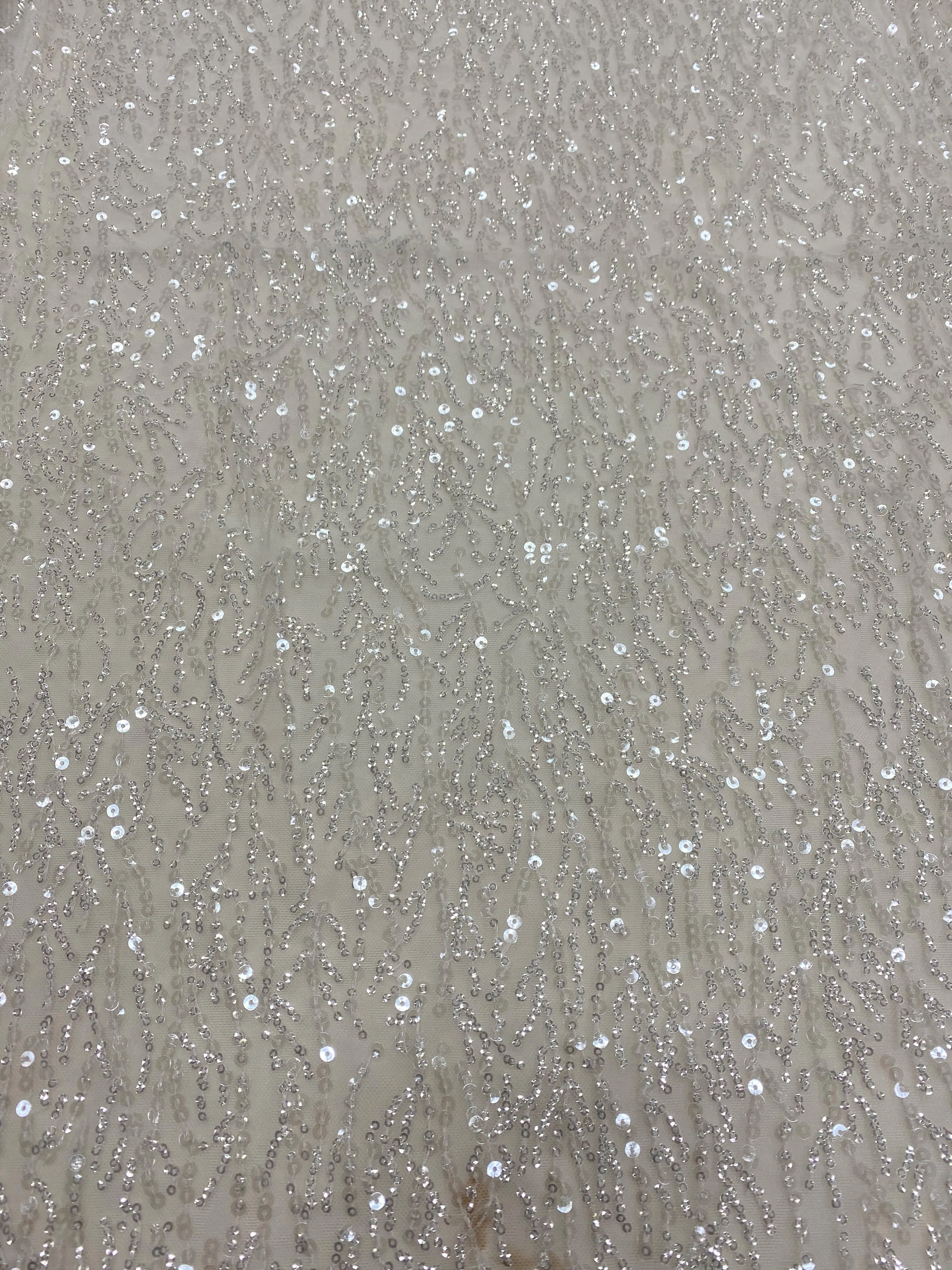 Sequined Tulle (LV10720) Ivory