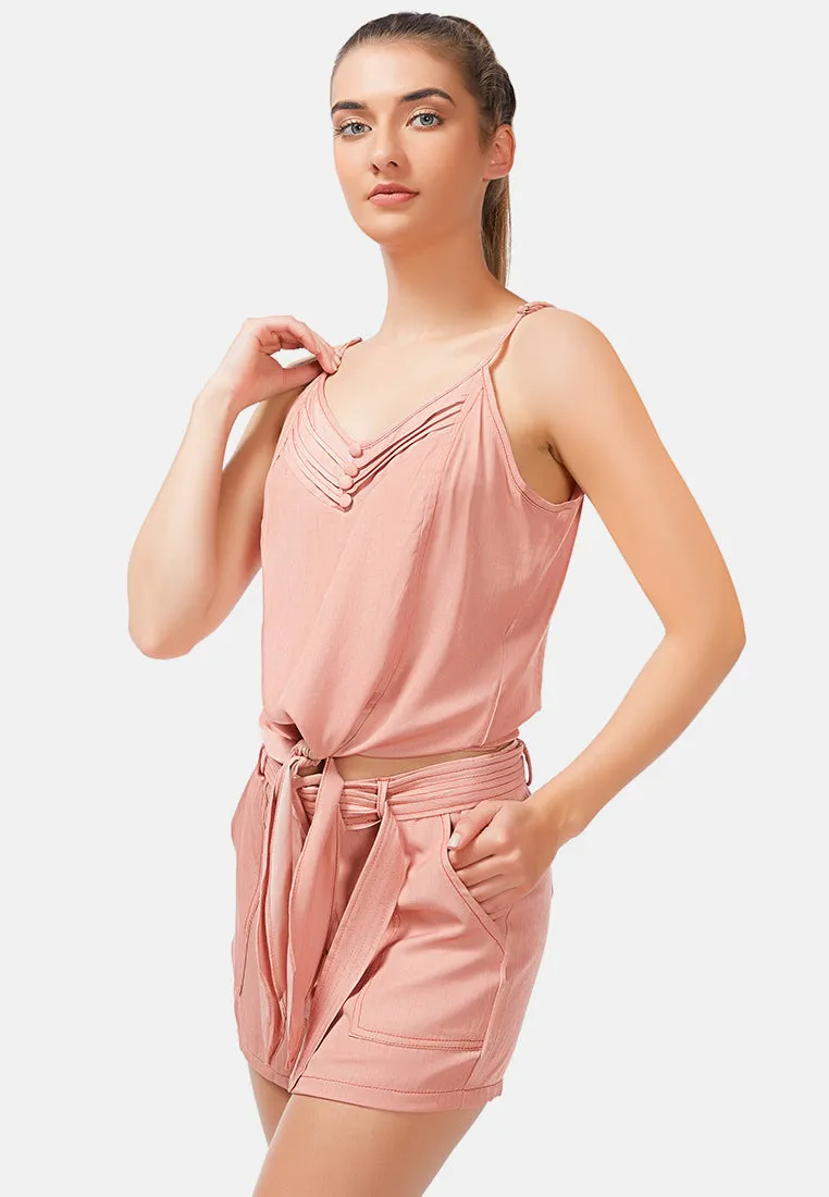Shorts In Contrast Seam