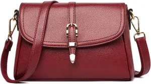 Shoulder Bags and Purses for Women PU Leather Satchel Multi-pocket Crossbody Bag Tote 2 Detachable Shoulder Straps