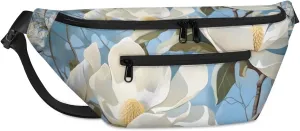 Shy Flower Sling Bag Crossbody Backpack Chest Daypack for Women Sport Travel Hiking Casual Bag Multipurpose Waist Pack With Zipper Closure Adjustable Strap Shoulder Bag