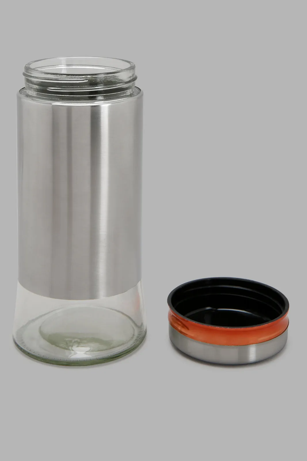 Silver Glass Storage Jar (Large)