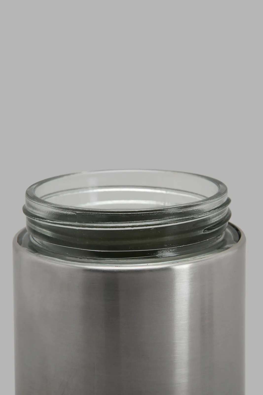 Silver Glass Storage Jar (Medium)