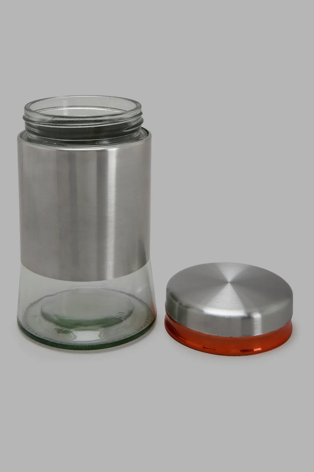 Silver Glass Storage Jar (Medium)