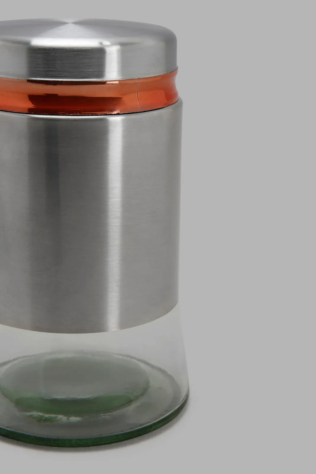 Silver Glass Storage Jar (Medium)