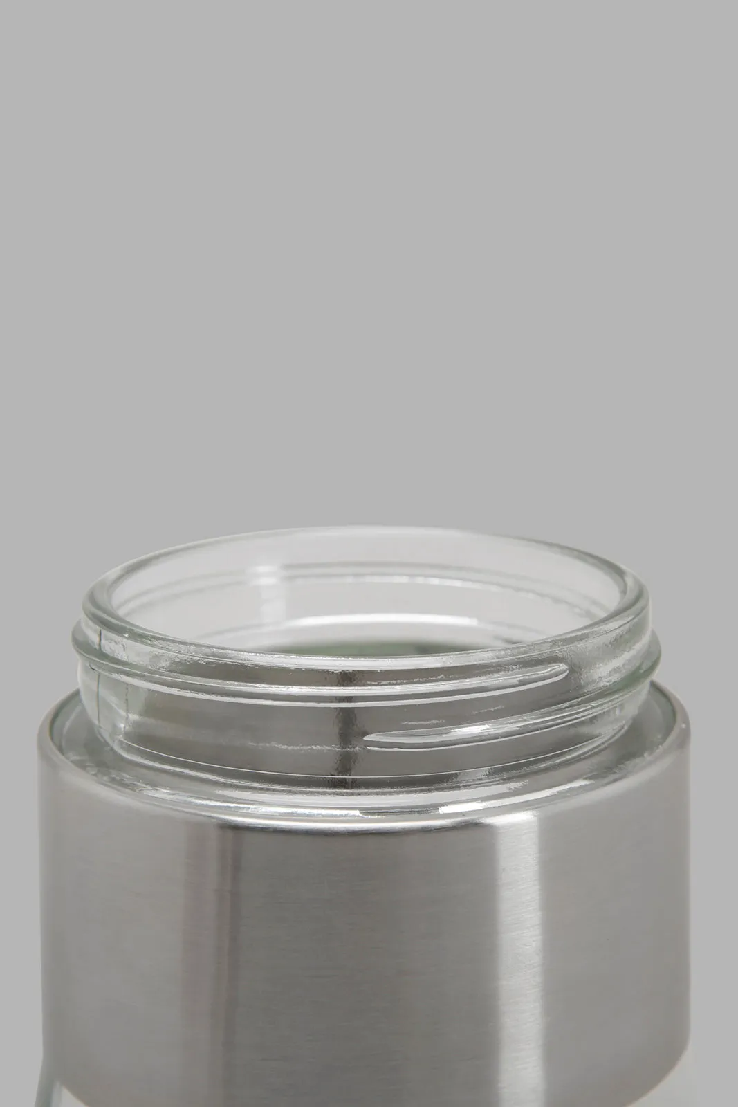 Silver Glass Storage Jar (Small)