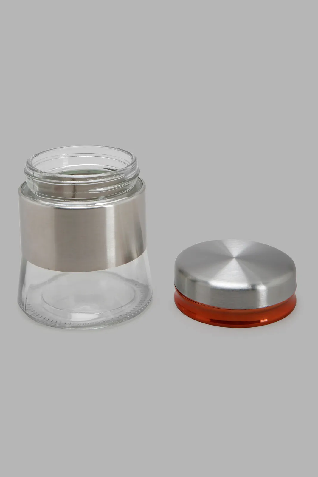 Silver Glass Storage Jar (Small)