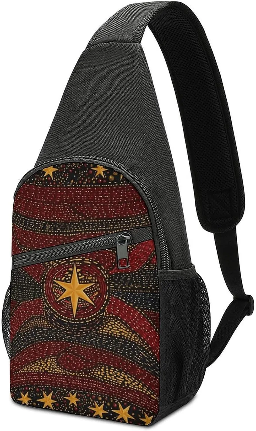 Sling Bag for Women Fanny Chest Bag Pack Travel Bag Spectacular Background Printed Cross Body Bag