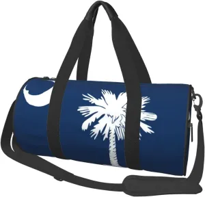 South Carolina Flag Duffel Tote for Men and Women Backpacking Travel and Storage Shoulder Bag