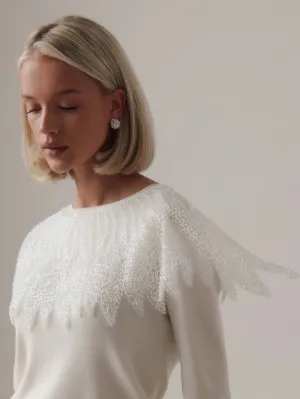 Sparkling Elegance Embellished Sweater