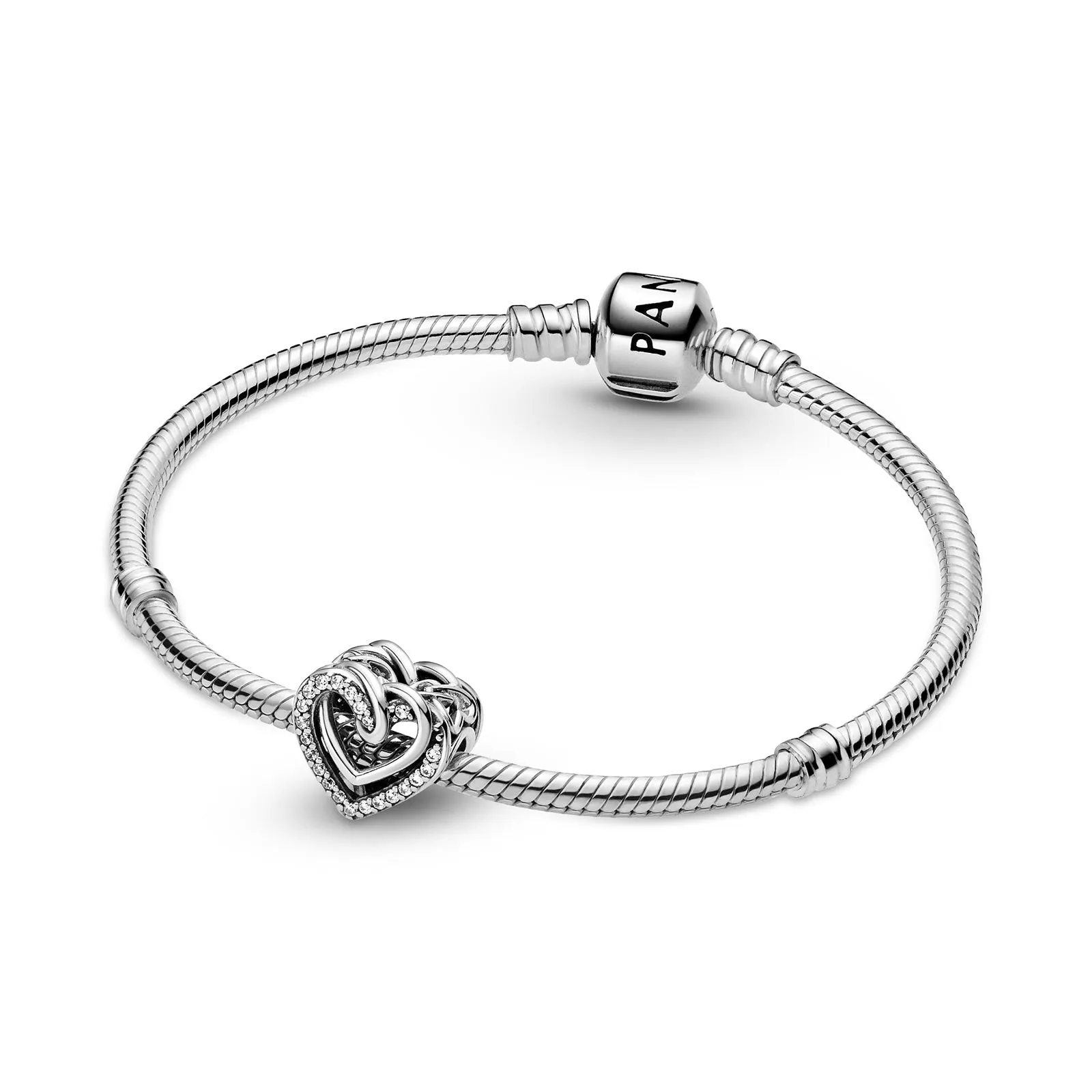 Sparkling Entwined Hearts Charm 799270C01