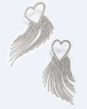SPARKLING HEART EARRINGS