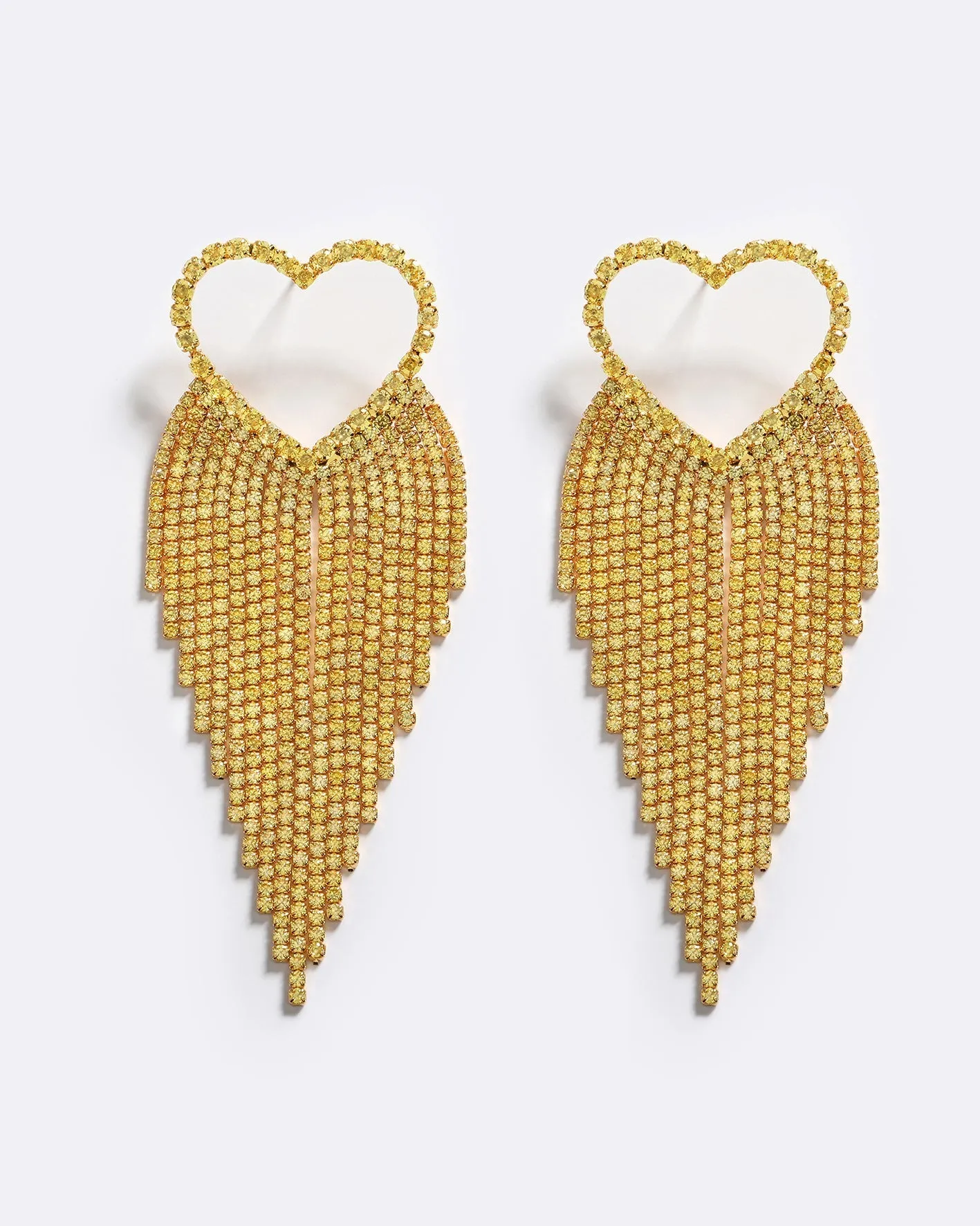 SPARKLING HEART EARRINGS