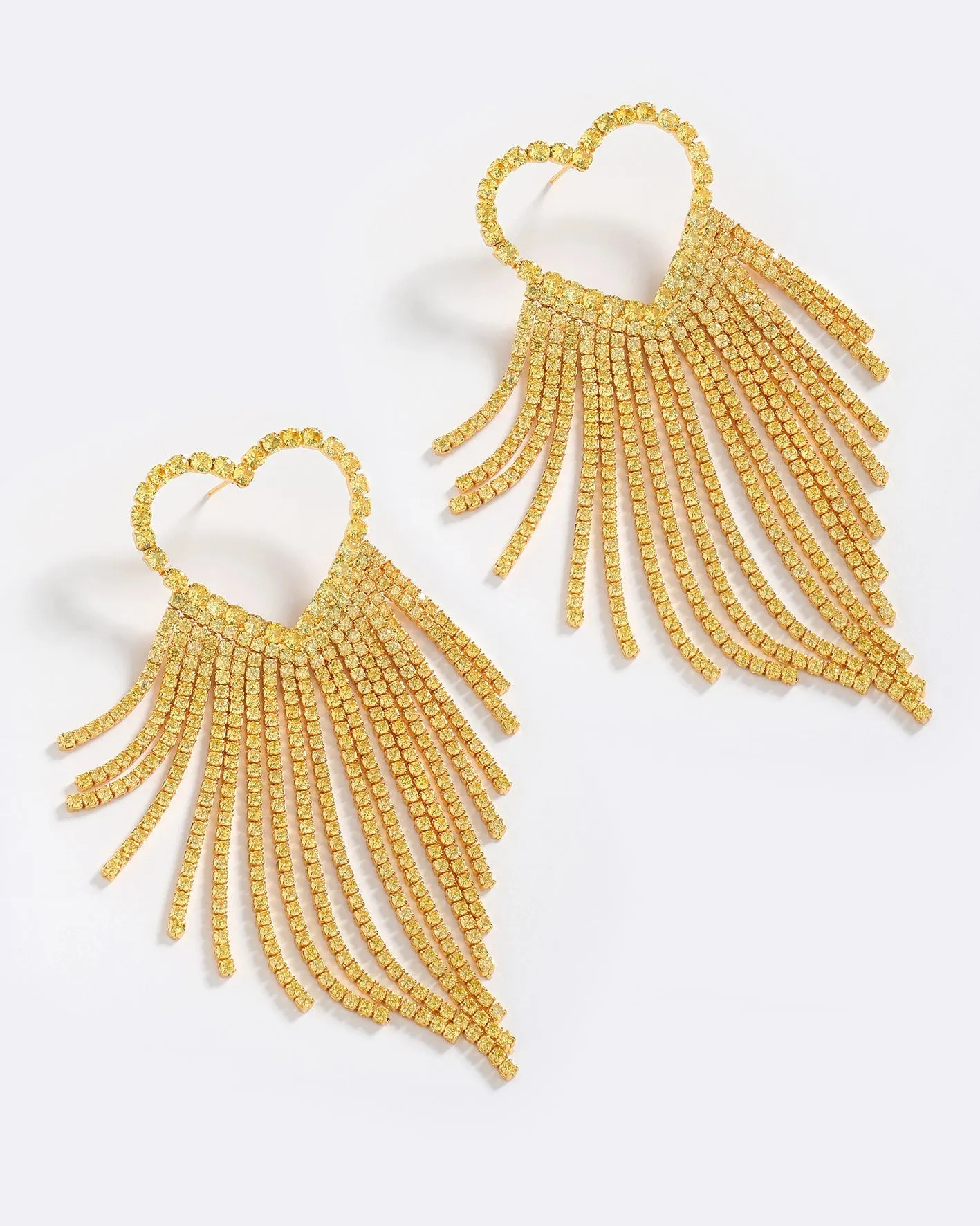 SPARKLING HEART EARRINGS