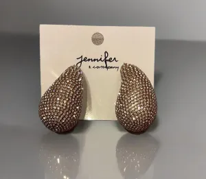 Sparkling Tear Drops - Gold