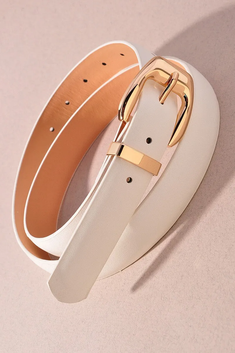 Squared Bubbled U Buckled Belt (multi)