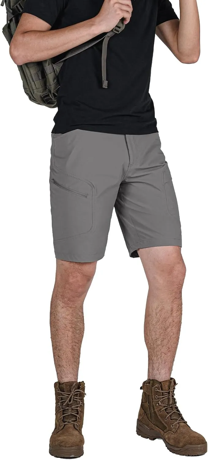 Stlight Men's Hiking Cargo Shorts Quick Dry Lightweight Tactical Shorts with Multi Pocket for Camping Fishing Golf