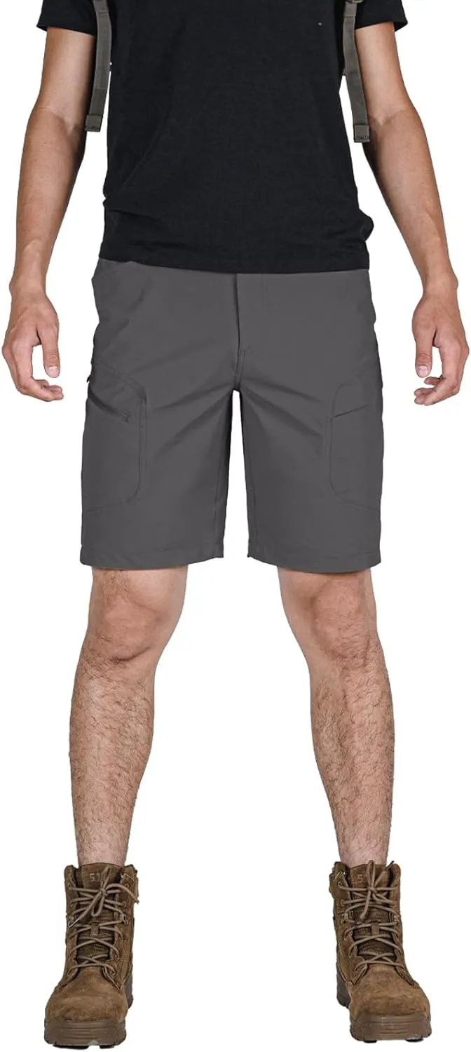 Stlight Men's Hiking Cargo Shorts Quick Dry Lightweight Tactical Shorts with Multi Pocket for Camping Fishing Golf