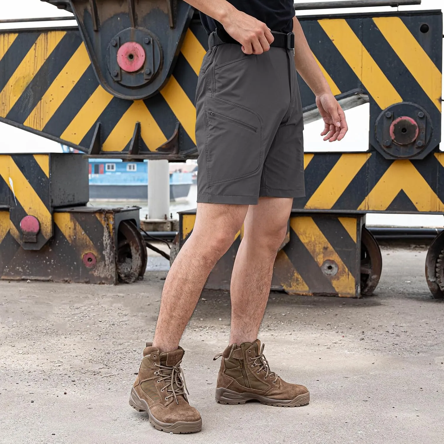 Stlight Men's Hiking Cargo Shorts Quick Dry Lightweight Tactical Shorts with Multi Pocket for Camping Fishing Golf