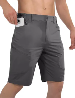 Stlight Men's Hiking Cargo Shorts Quick Dry Lightweight Tactical Shorts with Multi Pocket for Camping Fishing Golf