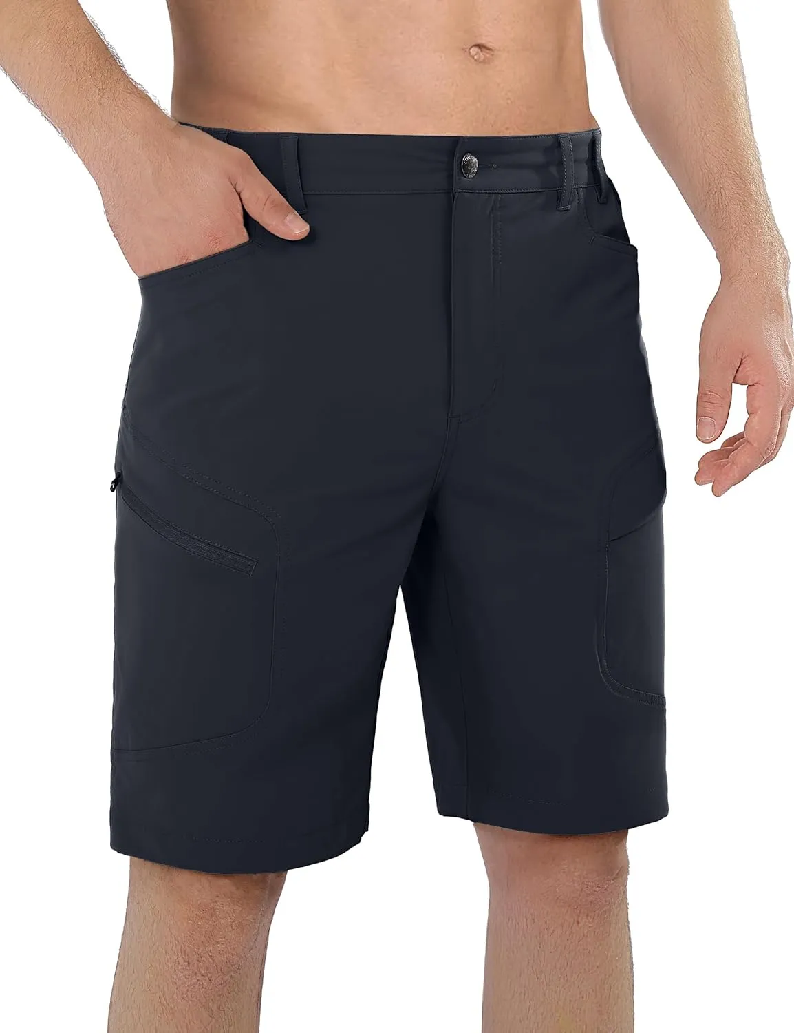 Stlight Men's Hiking Cargo Shorts Quick Dry Lightweight Tactical Shorts with Multi Pocket for Camping Fishing Golf
