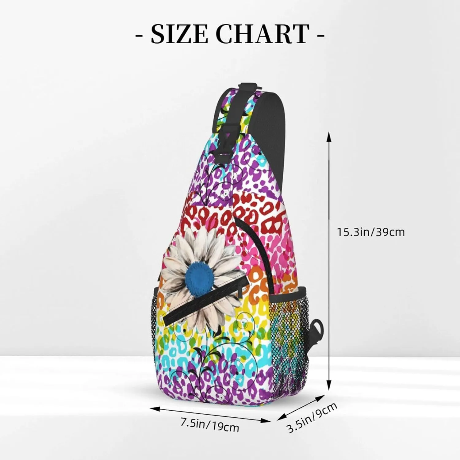 Sunflower Chest Bags Crossbody Sling Bag Shoulder Bag Travel Hiking Daypack For Men Women