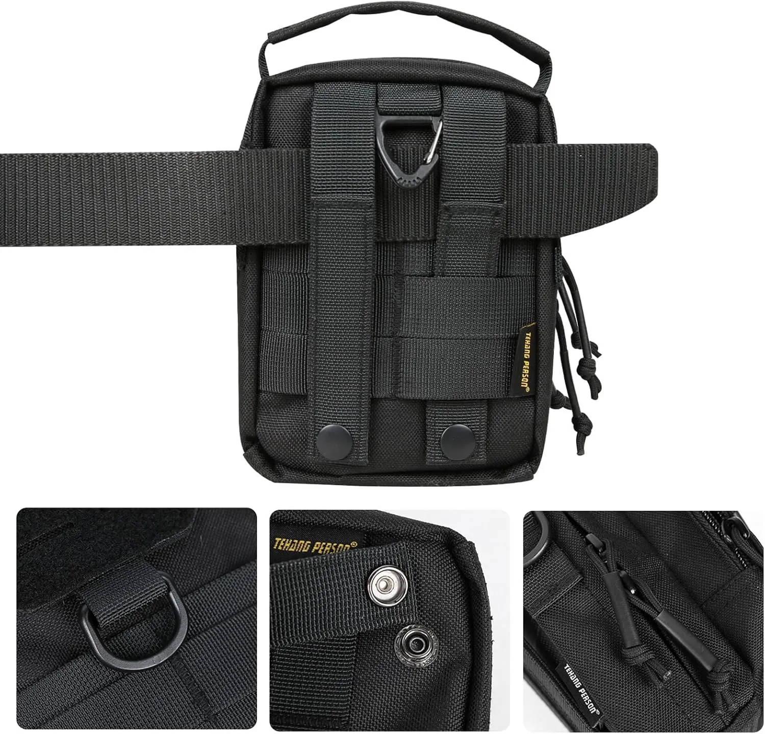Tactical Emergency Kit Outdoor EDC Waist Pack Multifunctional Shoulder Crossbody Bag Practical Gadget Organizer for Outdoor Sports Hiking Camping Hunting Traveling Fishing Kit