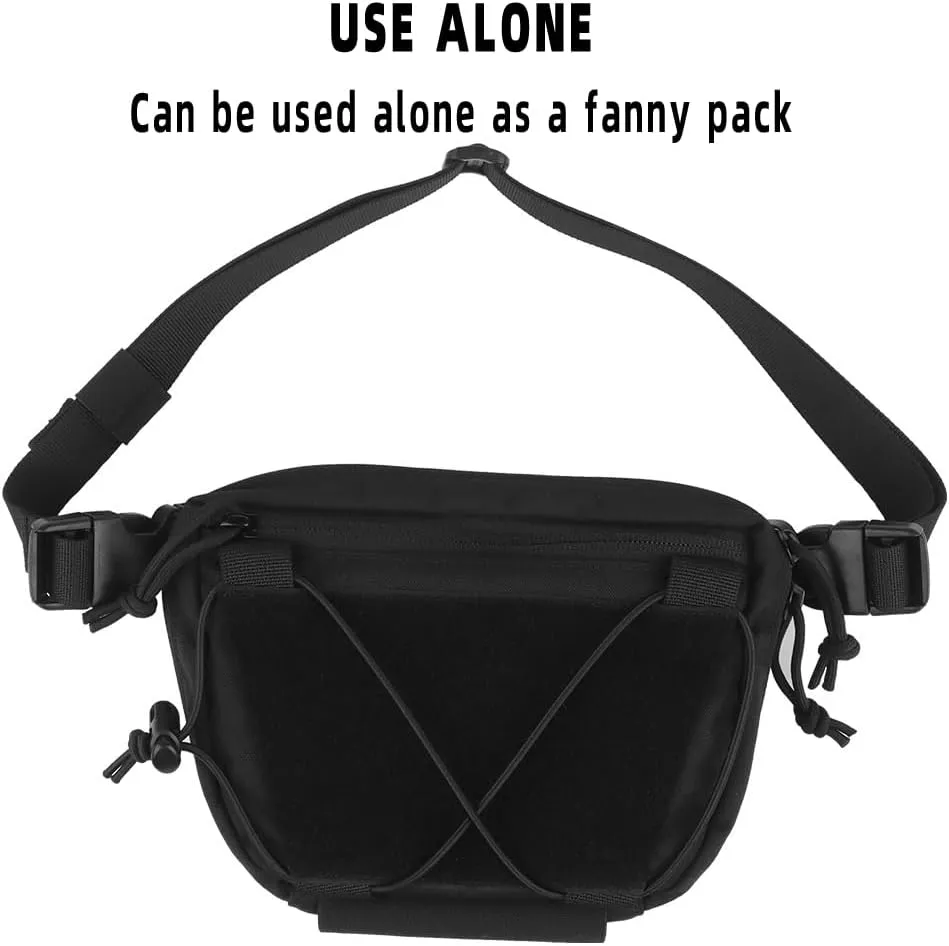 Tactical Vest Sub Abdominal Pouch Dump Drop Pouch Hunting Vest Fanny Pack Quick Release Airsoft Vest Expansion Gear
