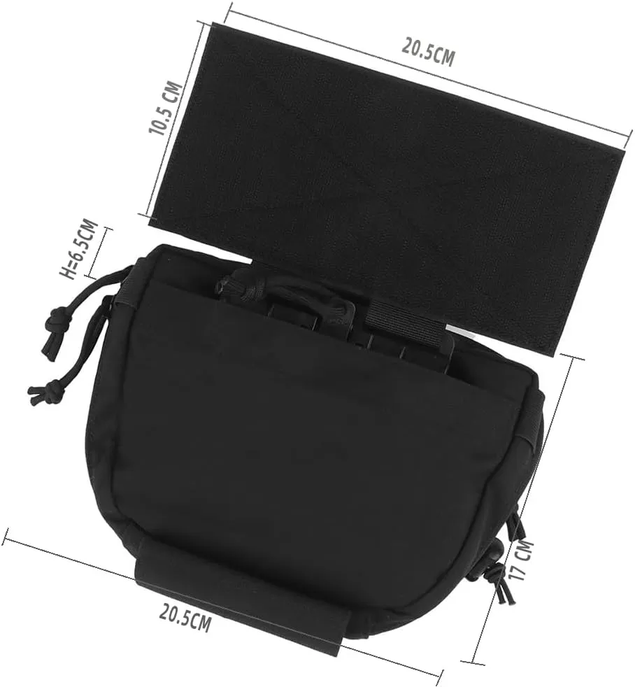 Tactical Vest Sub Abdominal Pouch Dump Drop Pouch Hunting Vest Fanny Pack Quick Release Airsoft Vest Expansion Gear
