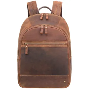 Tank - 13" Leather Laptop Backpack Havana Tan