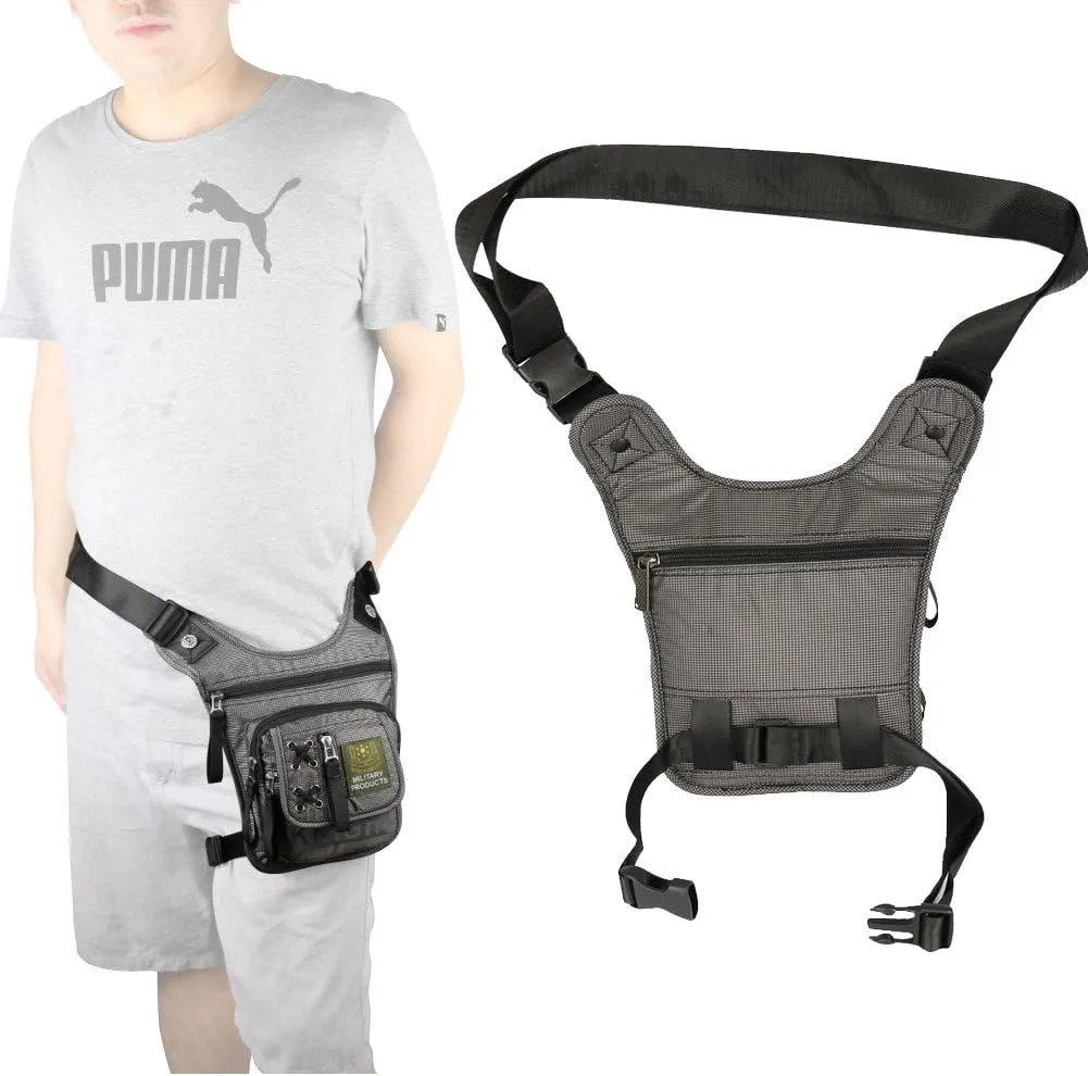 Thigh Bag, Leg Bag, Vanlison Tactical Fanny Pack Hiking Bag Leg Pouch