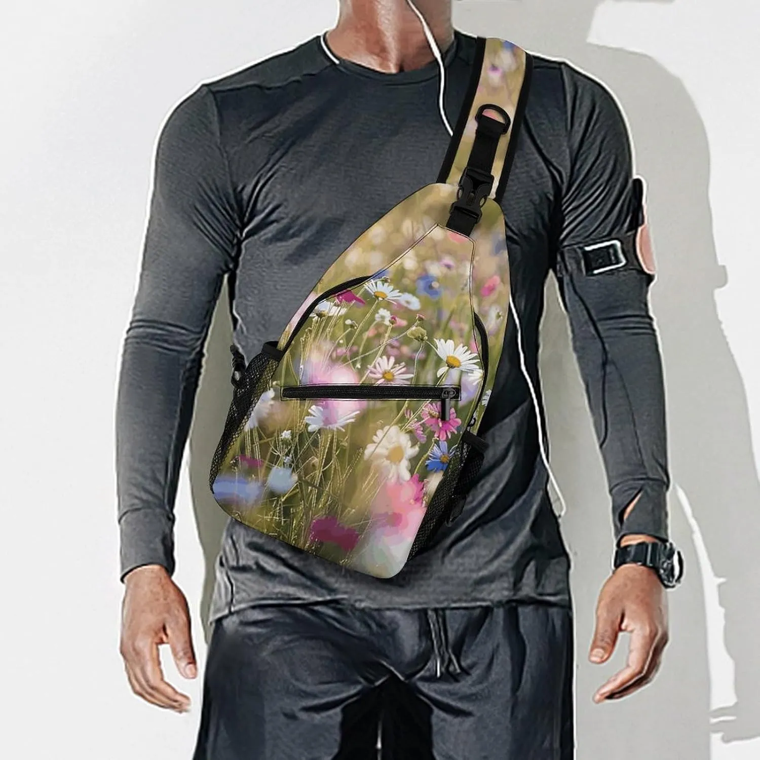 Truck Creative Pattern Sling Bag Crossbody Bags Cross Body Bag Fanny Packs Chest Bags Sling Purses for Travel