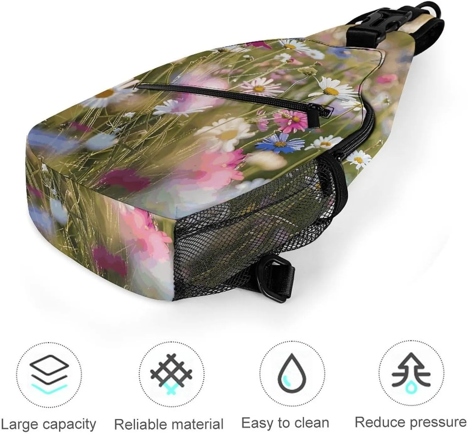 Truck Creative Pattern Sling Bag Crossbody Bags Cross Body Bag Fanny Packs Chest Bags Sling Purses for Travel