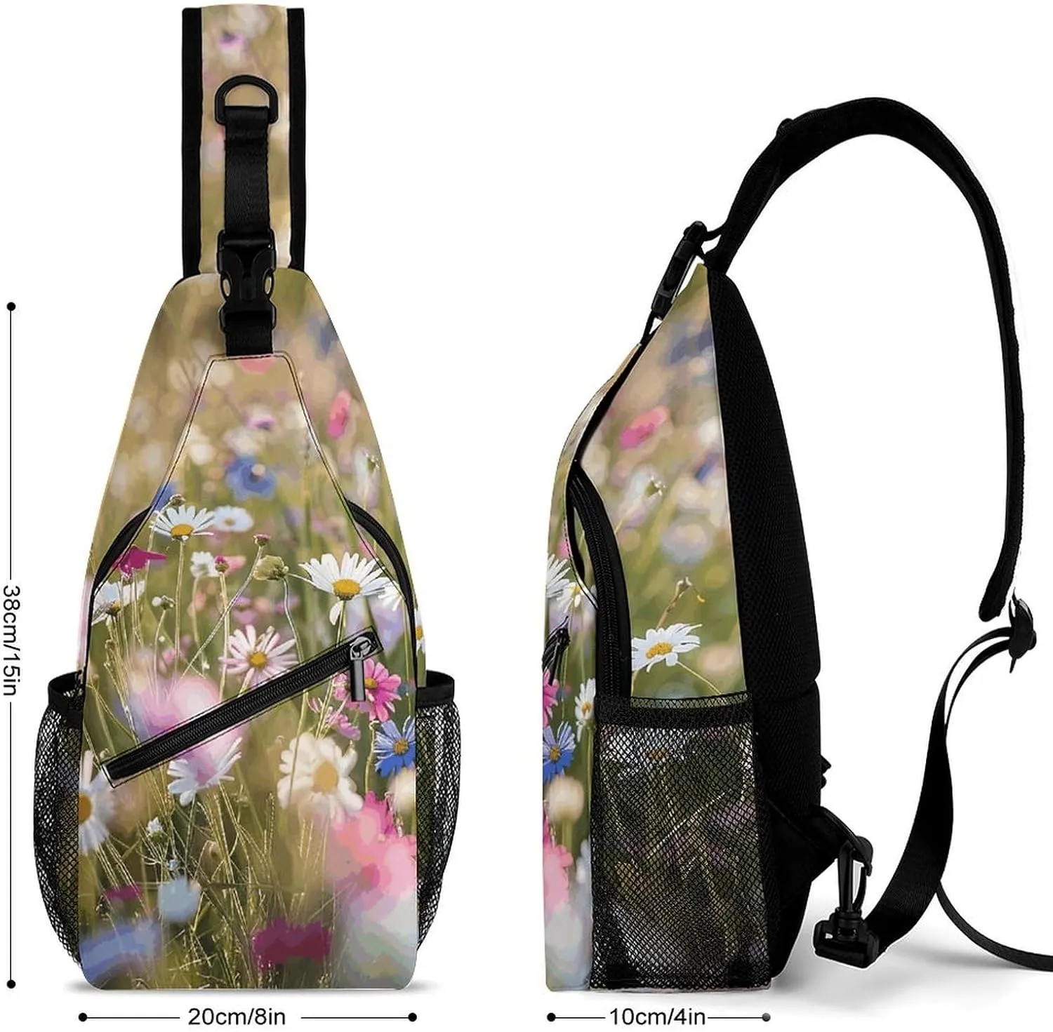 Truck Creative Pattern Sling Bag Crossbody Bags Cross Body Bag Fanny Packs Chest Bags Sling Purses for Travel