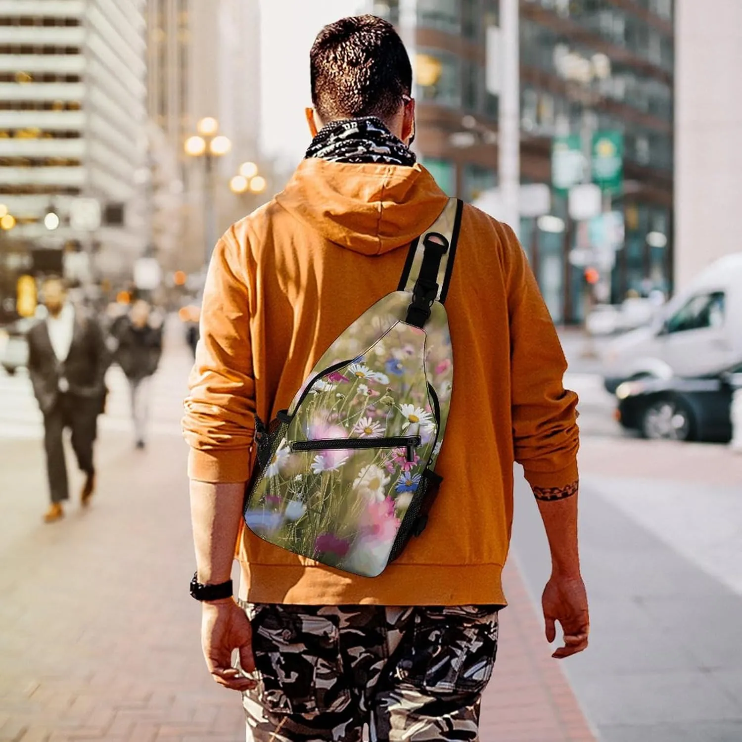 Truck Creative Pattern Sling Bag Crossbody Bags Cross Body Bag Fanny Packs Chest Bags Sling Purses for Travel