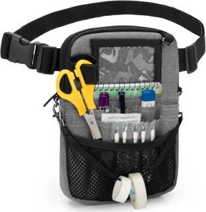 Trunab Nurse Fanny Pack with Tape Holder and Medical Gear Pockets, Utility Nurse Waist Storage Bag, with Adjustable Waist Strap, Nurse Belt Organizer Pouch for Stethoscopes, Scissors