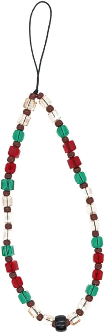 Unique Phone Charm Fashion Beaded Lanyard Phone Hanging Wrist Strap Keychain Accessory