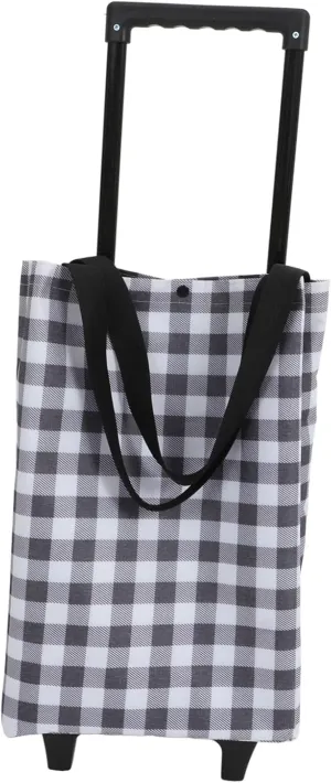 Unomor Foldable Trolley Cart for Groceries Small Shopping Cart Bag Wheels for