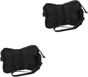 VANZACK 2pcs Waist Pack Utility Pouch for Outdoor Sports Portable Fanny Pack for Running Cycling and Travel Holds Tools Phone Earphones and Personal Items Design
