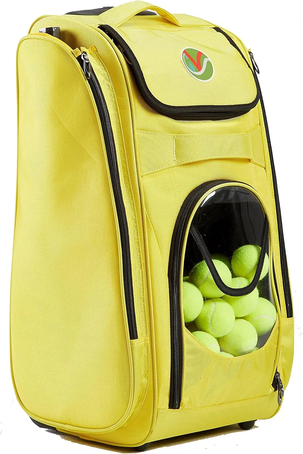 VIV Pickleball Tennis Bag: All-in-One Pickleball Bag, Hopper, and Feeder with Wheels. Pickleball Hopper, Tennis Ball Hopper