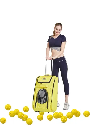 VIV Pickleball Tennis Bag: All-in-One Pickleball Bag, Hopper, and Feeder with Wheels. Pickleball Hopper, Tennis Ball Hopper