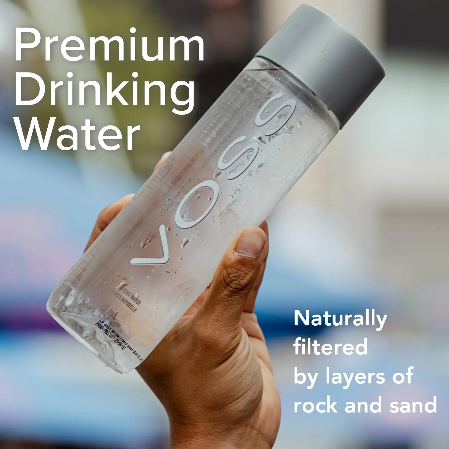 VOSS Water Artesian Still Water, 500 ml Plastic Bottles, 405.6 Fl.Oz (Pack of 24)