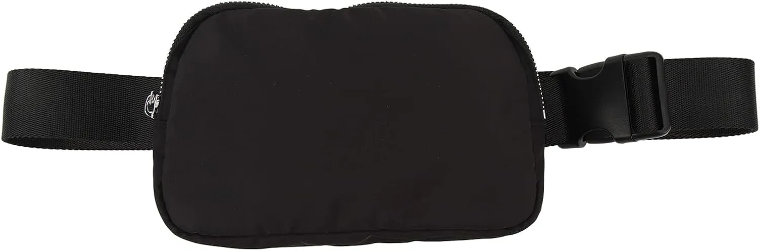 Waist Belt Bag, Large Capacity Sports Waist Belt Pouch, Adjusting Strap Belt Pouch for Workout Running Traveling Hiking (Black)