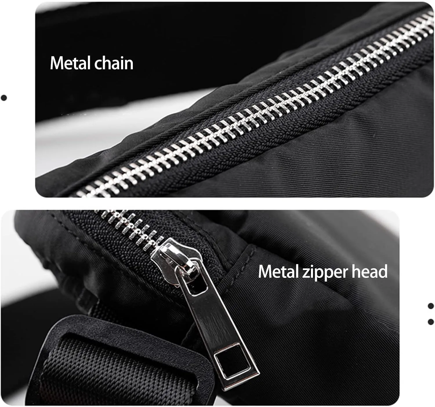Waist Belt Bag, Large Capacity Sports Waist Belt Pouch, Adjusting Strap Belt Pouch for Workout Running Traveling Hiking (Black)